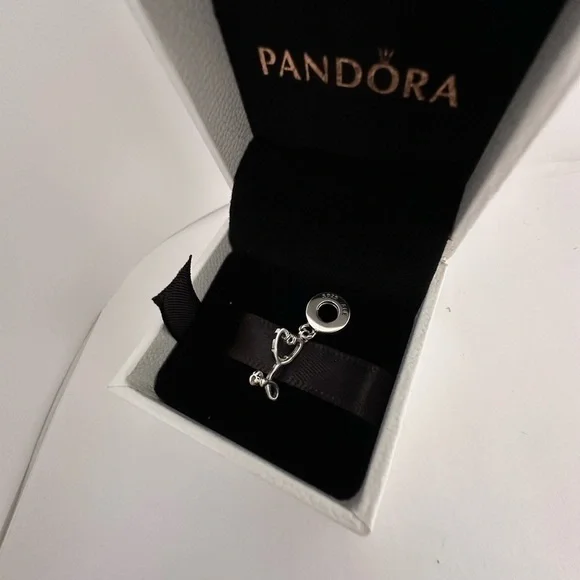 Pandora Stethoscope Nurse Doctor Silver 925 Ale Charm #201 - Picture 3 of 5